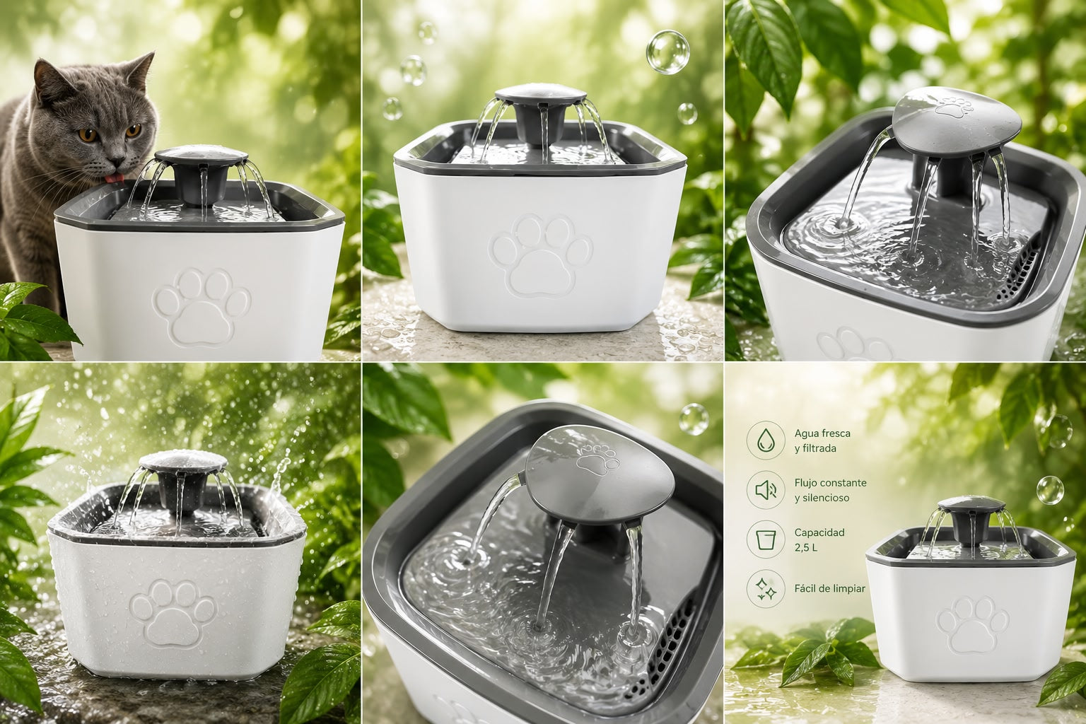 Fuente De Agua Para Mascota 2.5 L